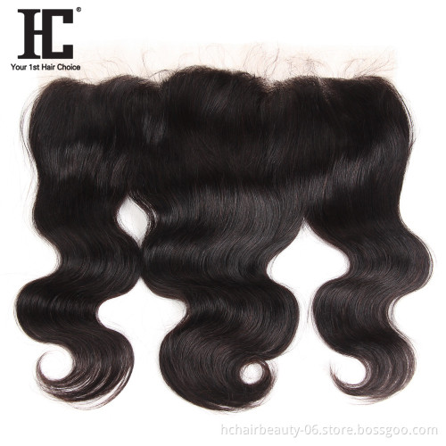 Brazilian Hairs Weave 3 Bundle With Frontal Natural Color Remy Human Hair Body Wave With Frontal